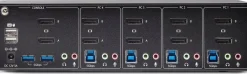 StarTech.com 4-Port Dual-Monitor DisplayPort KVM Switch, 4K