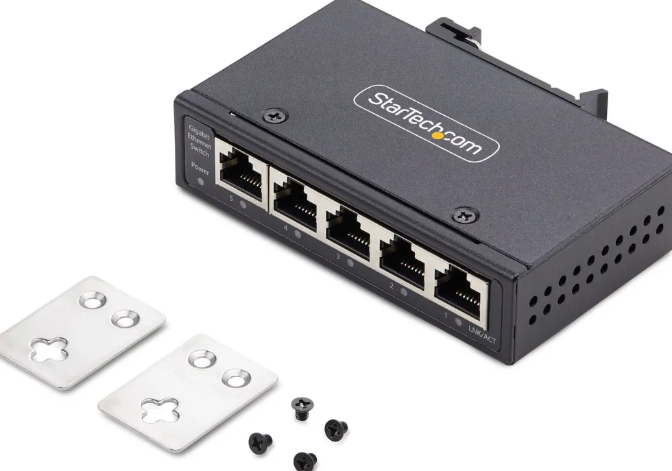 StarTech.com 5-Port Unmanaged Industrial Ethernet Switch - IP30