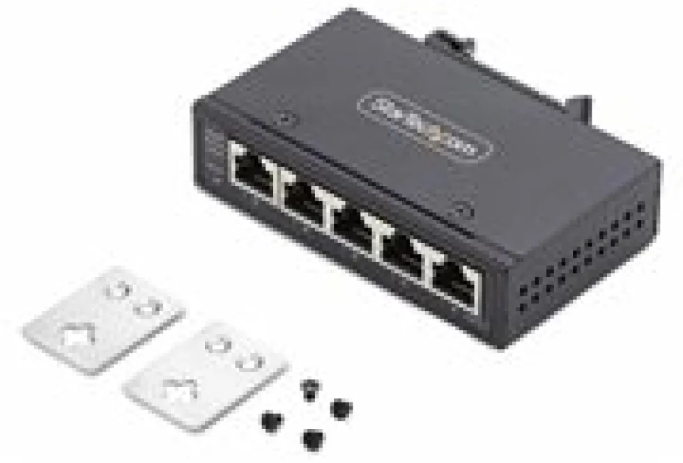 StarTech.com 5-Port Unmanaged Industrial Ethernet Switch - IP30