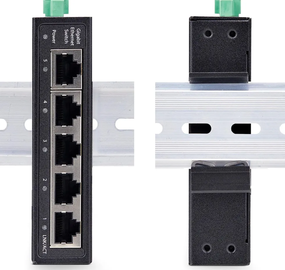 StarTech.com 5-Port Unmanaged Industrial Ethernet Switch - IP30