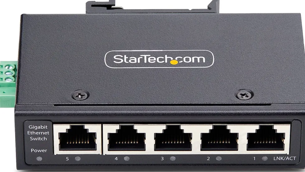 StarTech.com 5-Port Unmanaged Industrial Ethernet Switch - IP30