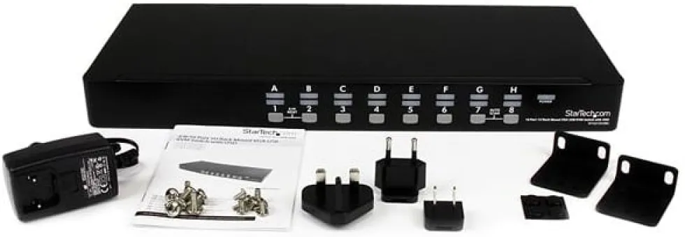 StarTech.com 16 Port 1U Rackmount USB KVM Switch with OSD