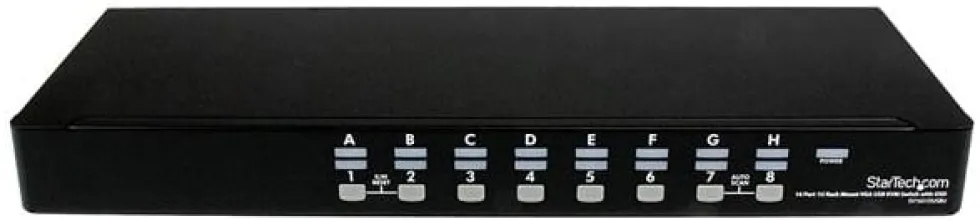 StarTech.com 16 Port 1U Rackmount USB KVM Switch with OSD