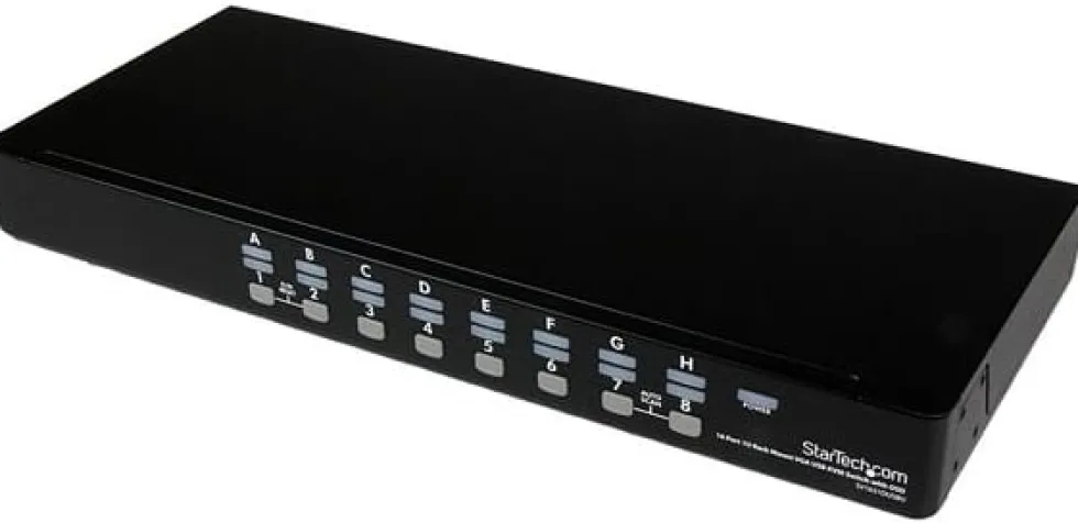 StarTech.com 16 Port 1U Rackmount USB KVM Switch with OSD