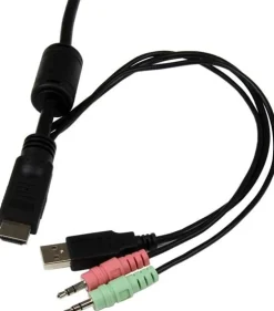 StarTech.com 2 Port USB HDMI Cable KVM Switch with Audio and
