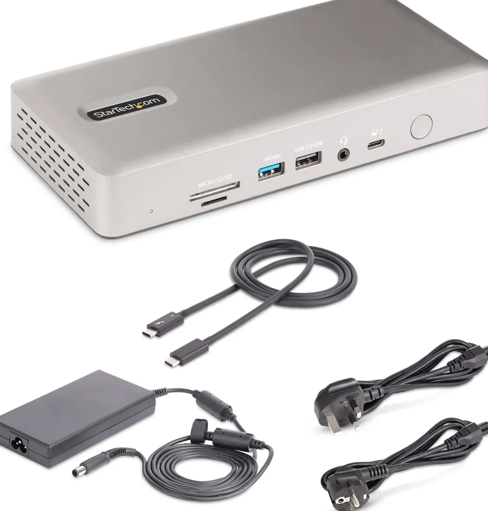 StarTech.com Thunderbolt 4 Multi-Display Docking Station,