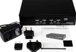 StarTech.com USB DisplayPort KVM-switch med 4 portar och audio