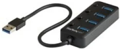 StarTech.com USB 3.0-hubb med 4 portar - USB-A till 4x USB 3.0