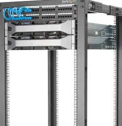 StarTech.com 25U-serverrack med öppen ram - 4 stolpar justerbart