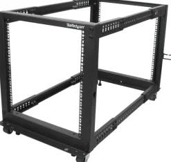StarTech.com 12U 19-tums öppet serverrack - 4 stolpar justerbart