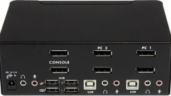 Startech DisplayPort KVM-switch med 2 portar för dubbla skärmar
