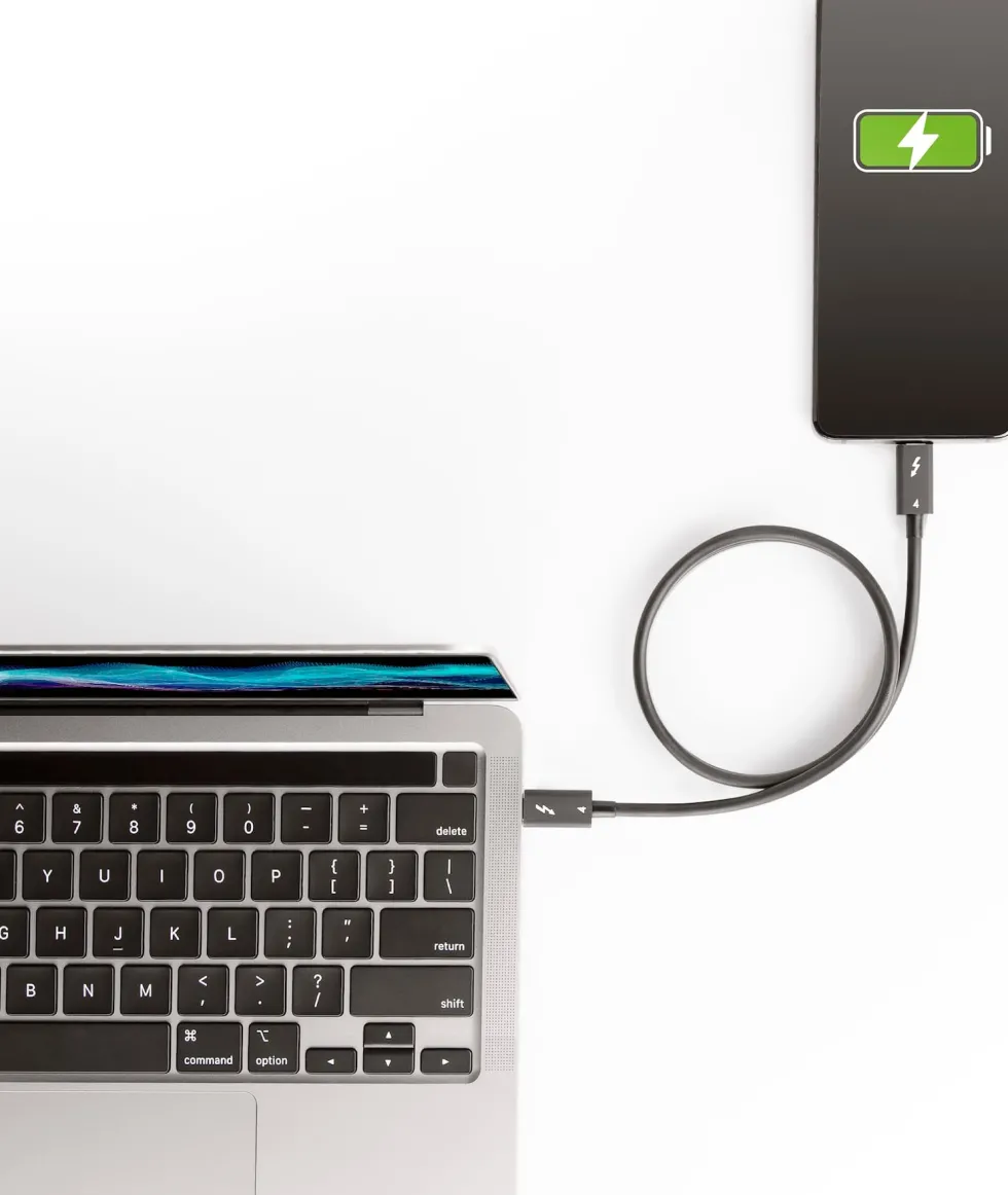 StarTech 1.6ft (50cm) Thunderbolt 4 Cable, 40Gbps, 100W Power
