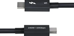 StarTech 1.5ft (50cm) Thunderbolt 5 Cable, 80Gbps/120Gbps,
