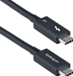 StarTech 1.5ft (50cm) Thunderbolt 5 Cable, 80Gbps/120Gbps,