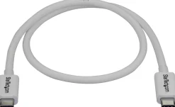 StarTech 1.6ft (50cm) Thunderbolt 3 Cable, 40Gbps, 100W PD,