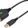 StarTech 1ft (30cm) USB to Serial Adapter Cable, COM Retention,