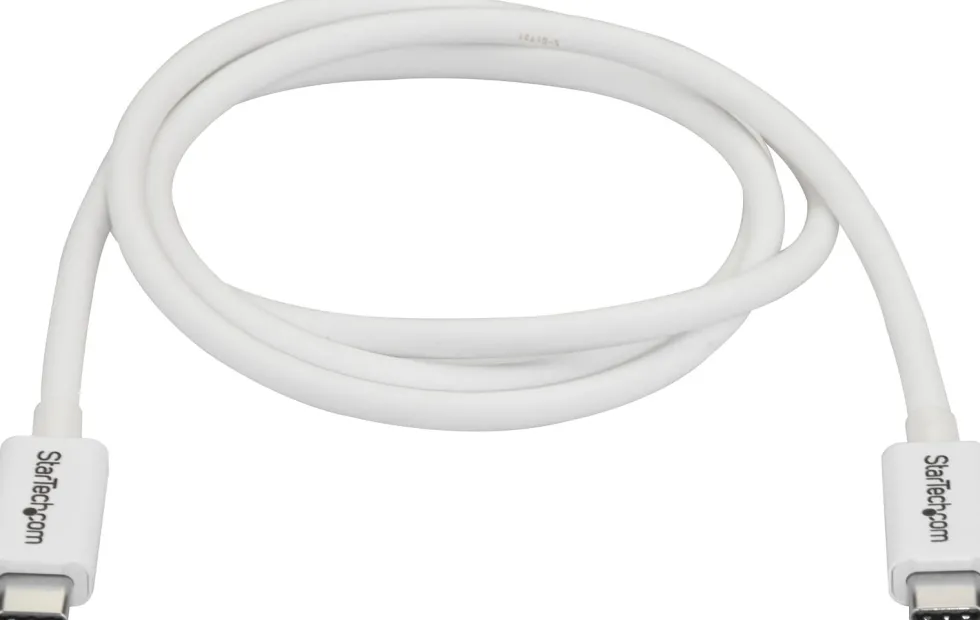 StarTech 3.3ft (1m) Thunderbolt 3 Cable, 20Gbps, 100W PD, 4K