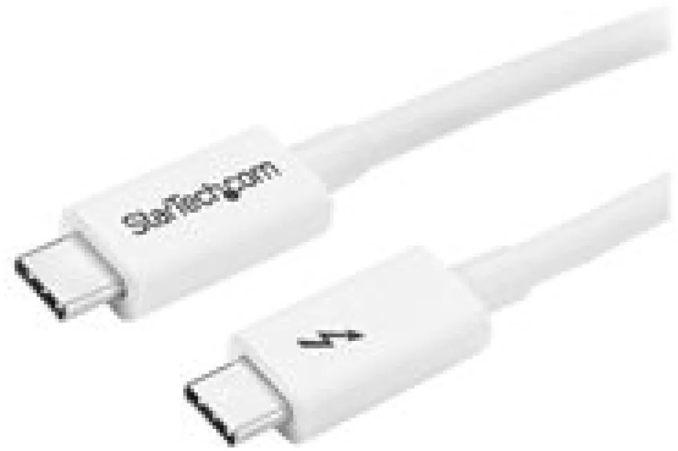 StarTech 3.3ft (1m) Thunderbolt 3 Cable, 20Gbps, 100W PD, 4K