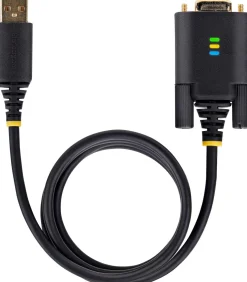 StarTech 6.6ft/2m USB to Null Modem Serial Adapter Cable, FTDI,