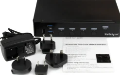 Startech HDMI KVM-switch med 4 portar - USB 3.0 - 1080p