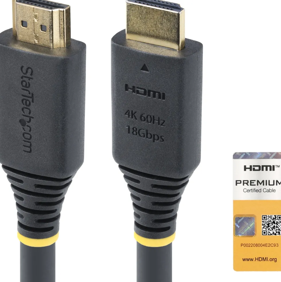 Startech 15m (49.2ft) Active High Speed HDMI Cable, 4K60Hz - Hög