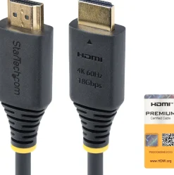 Startech 1m (3.3ft) Premium Certified High Speed HDMI Cable,
