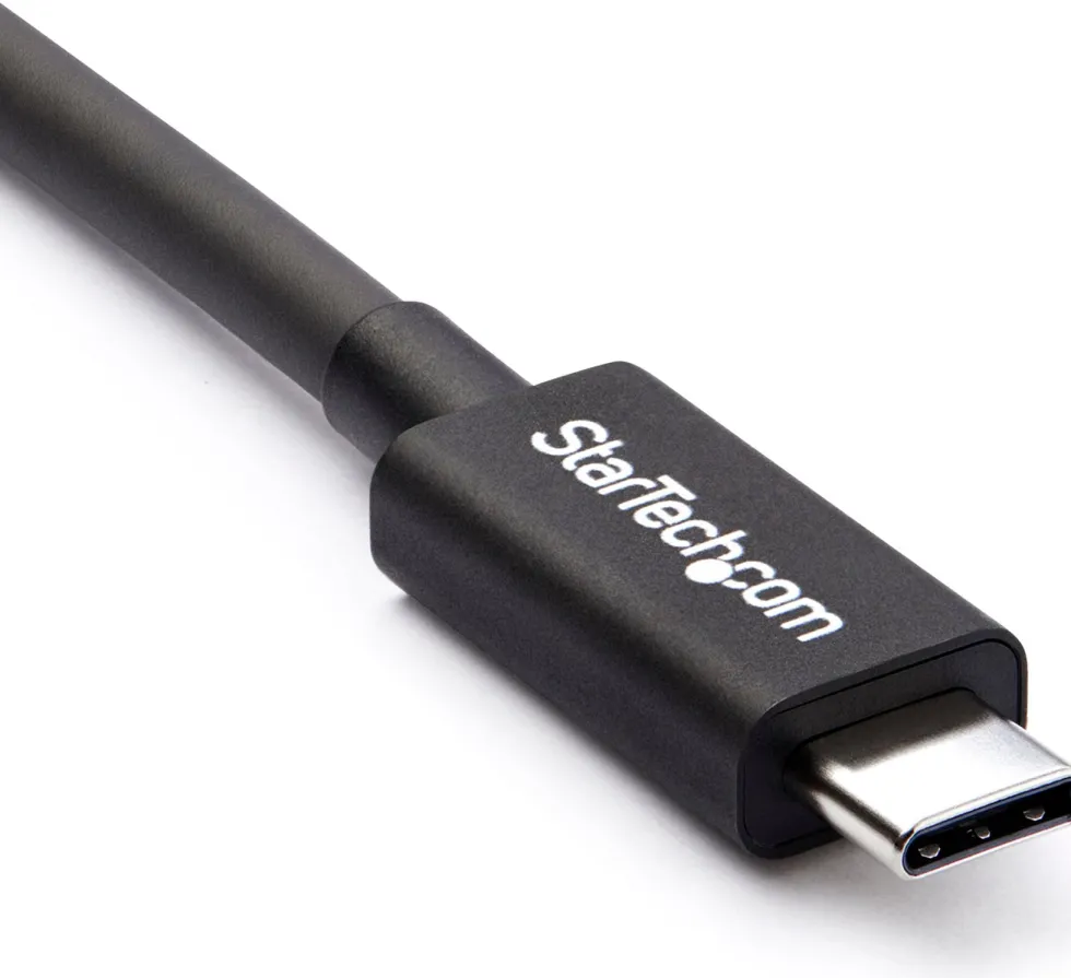 StarTech 2m (6.6ft) Thunderbolt 3 Cable, 20Gbps, 100W PD, 4K