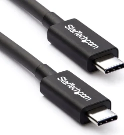 StarTech 2m (6.6ft) Thunderbolt 3 Cable, 20Gbps, 100W PD, 4K