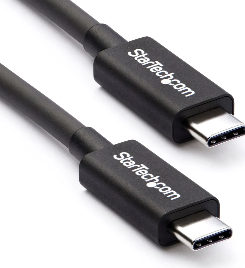 StarTech 2m (6.6ft) Thunderbolt 3 Cable, 20Gbps, 100W PD, 4K