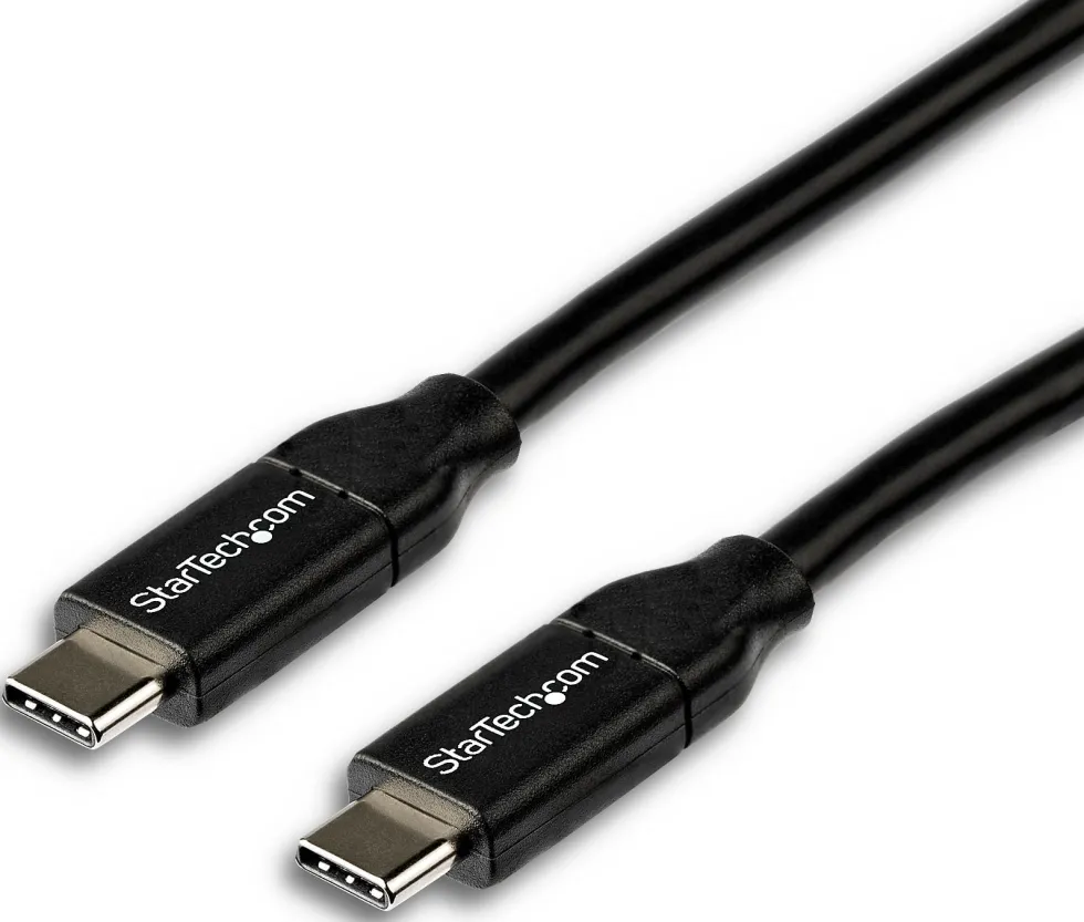 StarTech 2m 6ft USB C to USB C Cable - 5A PD - USB 2.0 USB-IF