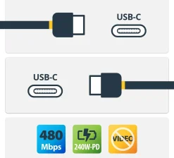 StarTech 2m USB C Charging Cable, USB-IF Certified USB-C Cable,