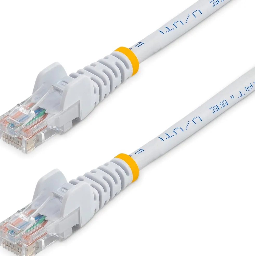 Startech 5m White Cat5e / Cat 5 Snagless Ethernet Patch Cable 5