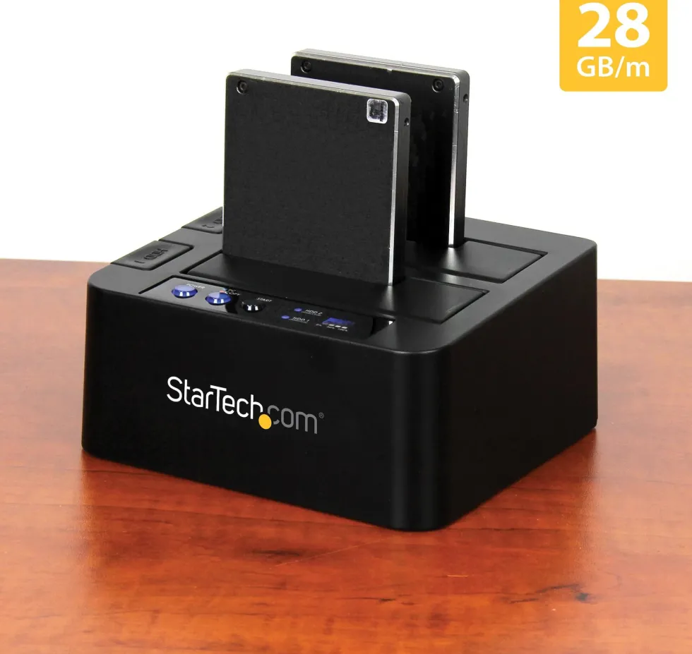StarTech Standalone Hard Drive Duplicator, Dual Bay HDDSSD