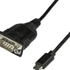StarTech USB C to Serial Adapter Cable with COM Port Retention,