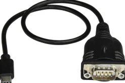 StarTech USB C to Serial Adapter Cable with COM Port Retention,