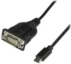 StarTech USB C to Serial Adapter Cable with COM Port Retention,