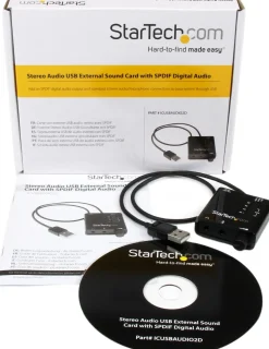 StarTech USB Sound Card w/ SPDIF Digital Audio & Stereo Mic