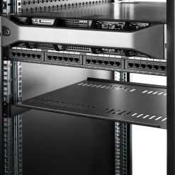 Startech 1U serverrackhylla - Universell ventilerad fribärande