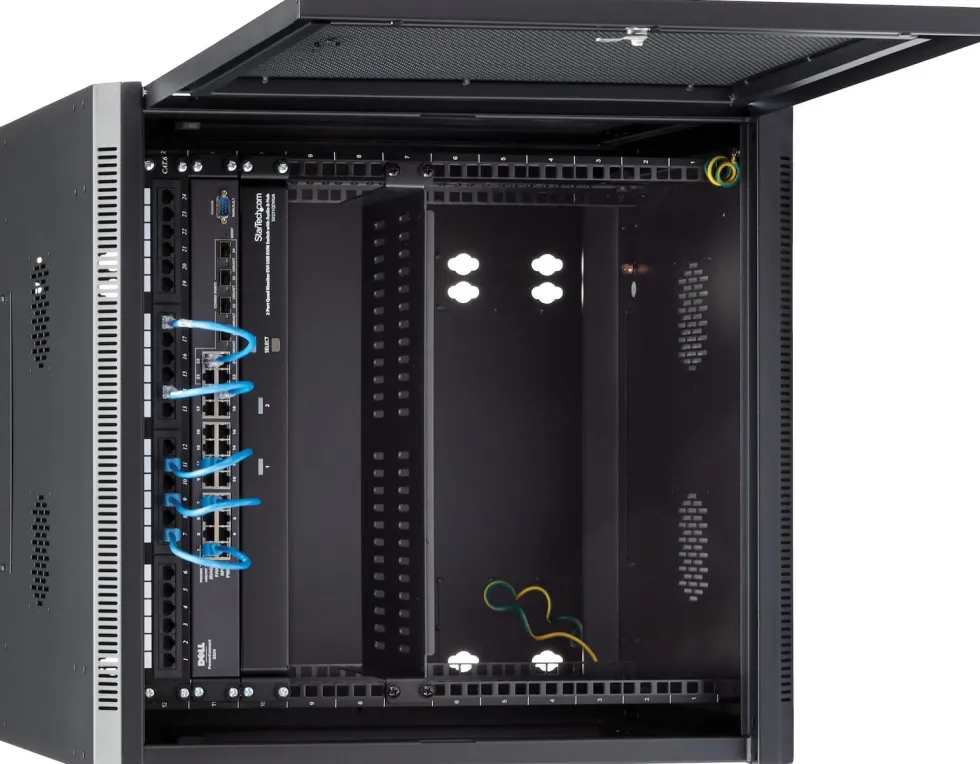 Startech 12U väggmonterat serverrackskåp - 20 tum (50,08 cm)