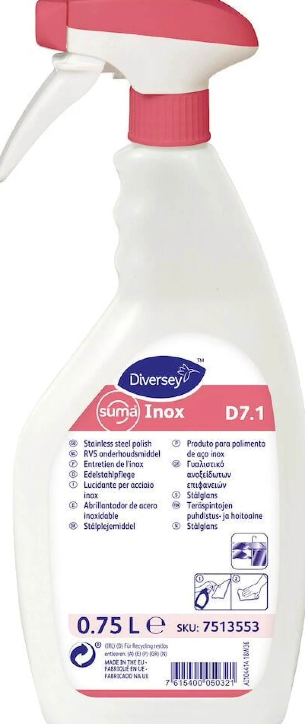 Stålglans SUMA Inox D7.1 750ml