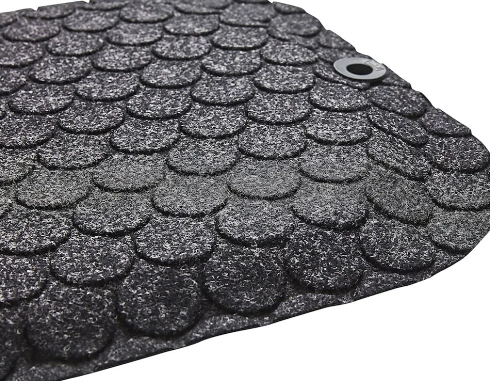 Ståmatta StandUp Circle 53x77cm, textil svart