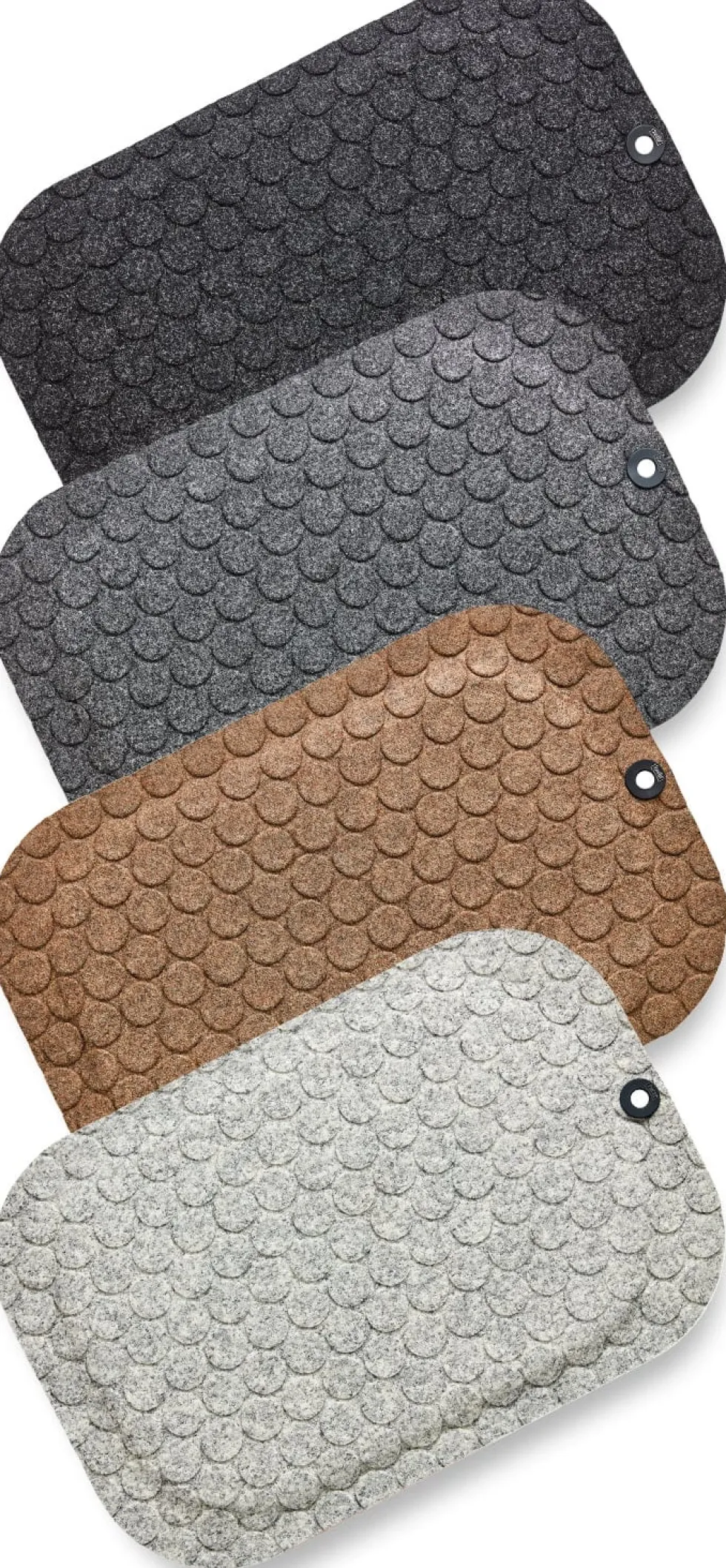 Ståmatta StandUp Circle 53x77cm, textil svart