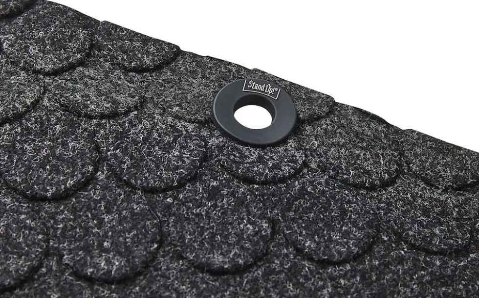 Ståmatta StandUp Circle 53x77cm, textil svart