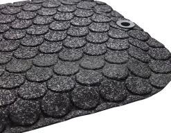 Ståmatta StandUp Circle 53x77cm, textil svart