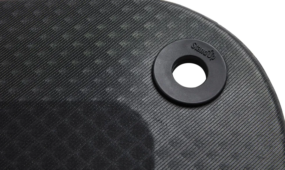 Ståmatta StandUp Circle 53x77cm, textil grå