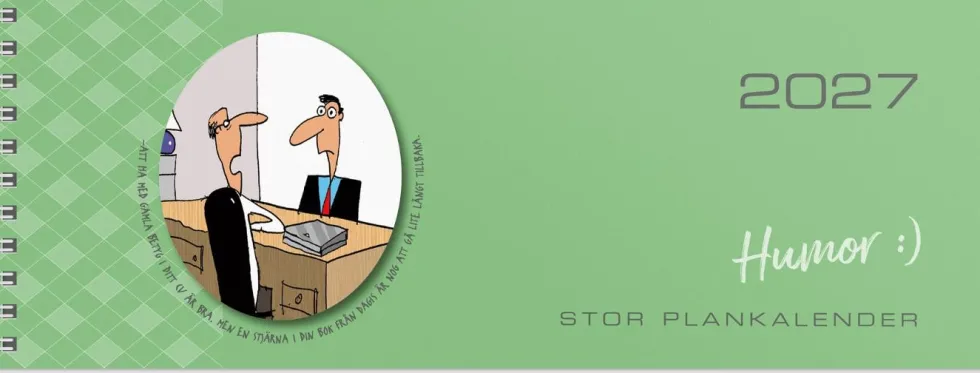 Stor Plankalender Humor 2027
