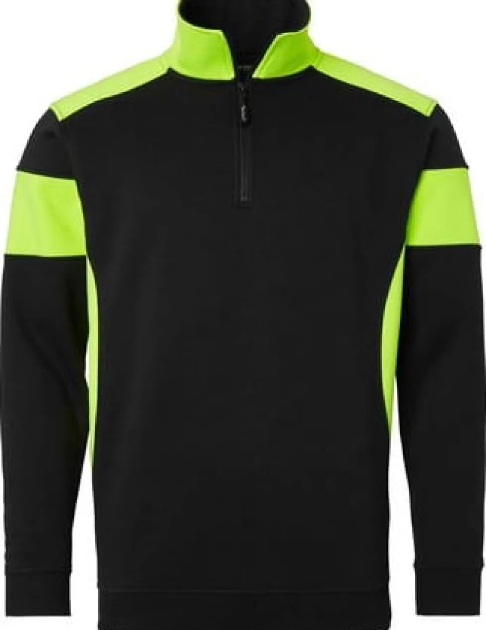 Sweatshirt halfzip 222 sv/fluor. gul XS