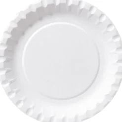 Tallrik papp DUNI 18cm flat vit (100)