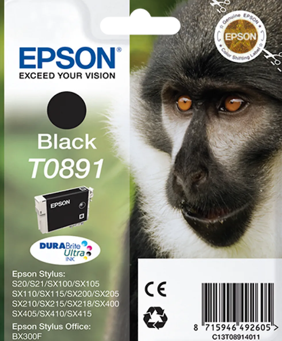 T0891 Black Ink Cartridge 5,8 ml