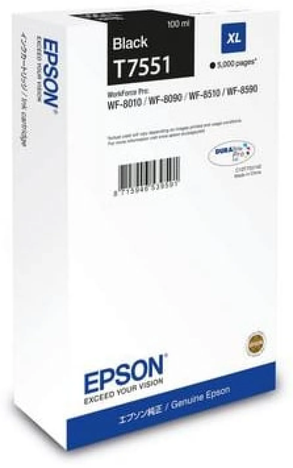 T7551 black ink XL